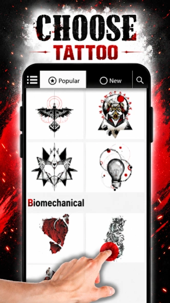 Review Screenshot - Tattoo App – Try out Tattoo Designs without Enduring Pain