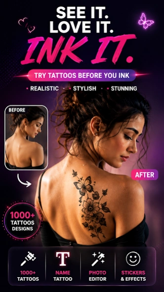Tattoo Maker: Name on Photo 5.6.5 Screenshot