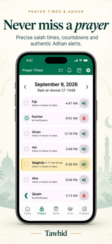 Tawhid: Quran & Prayer Times 5.1.9 Screenshot