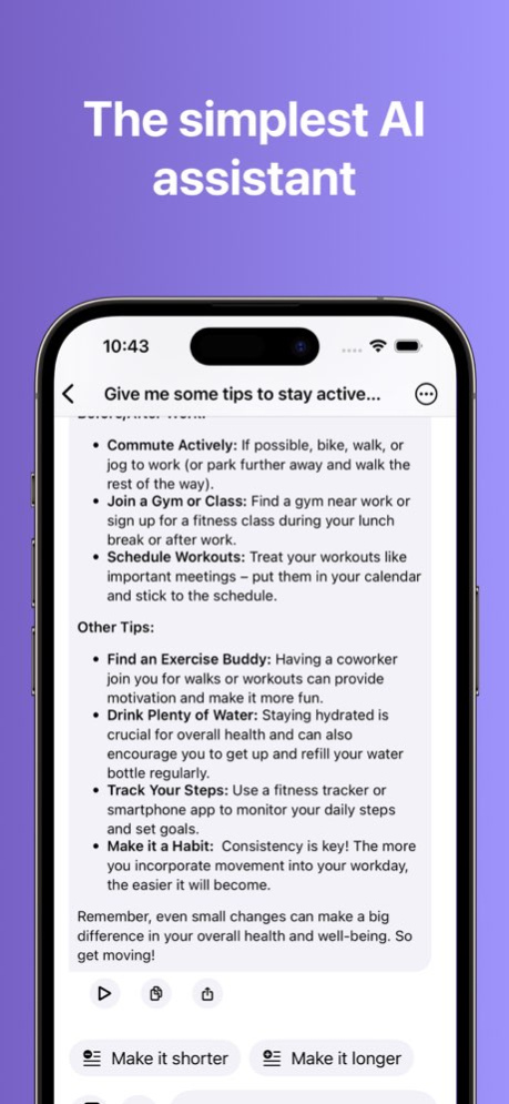 TellMe - The simple AI 1.1.1 Screenshot