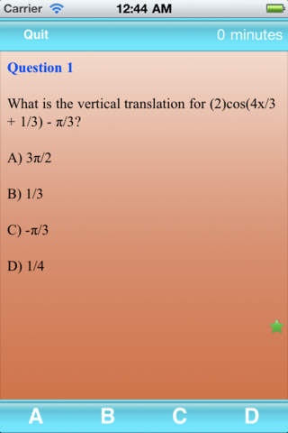 Test Review Trigonometry 2.0 Screenshot