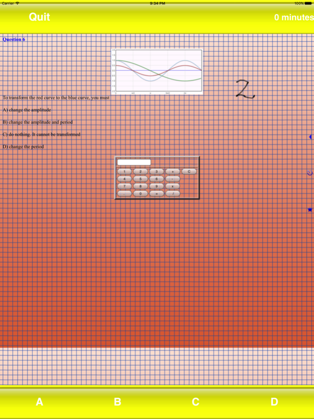 Test Review Trigonometry 2.0 Screenshot
