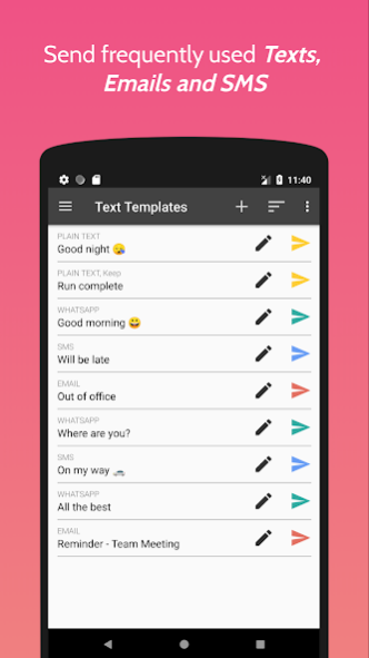 Text Templates - Templates and 5.0.3 Screenshot