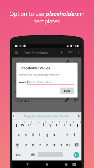 Text Templates - Templates and 5.0.3 Screenshot