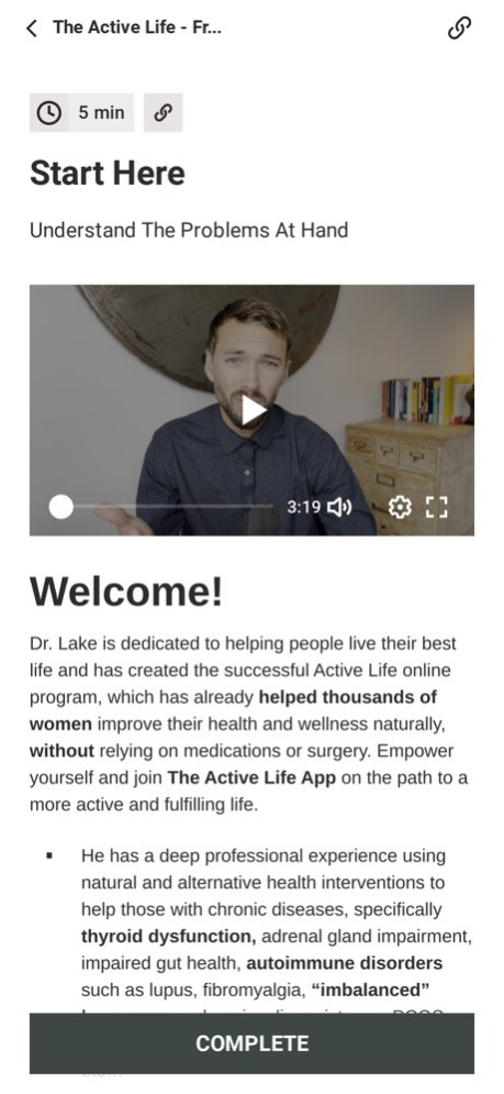 The Active Life 3.7.6 Screenshot