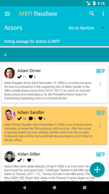 Free download Personality Database: Real & Fictional People APK