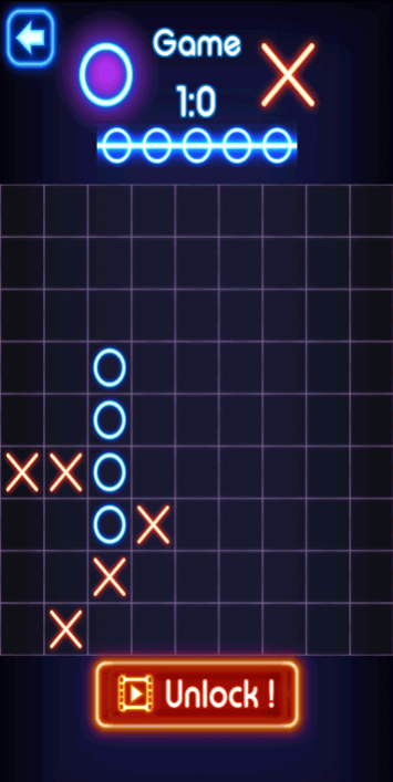 Tic Tac Toe Glow 2 player Game for Android - Download