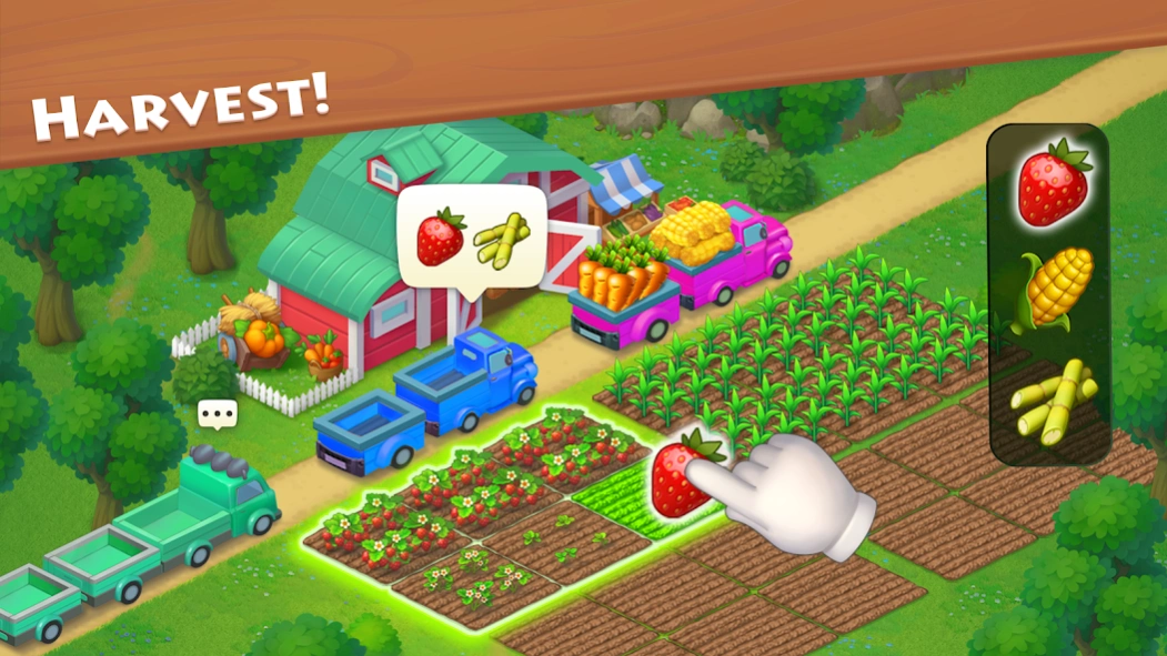 Review Screenshot - Farming Game – Turn a Small into a Bustling City