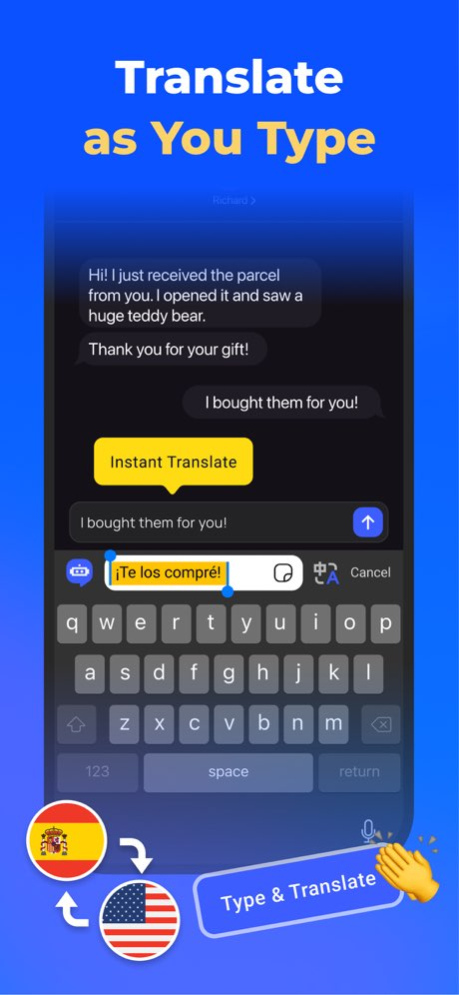 Translate Keyboard: Voice&Text 1.7.0 Screenshot