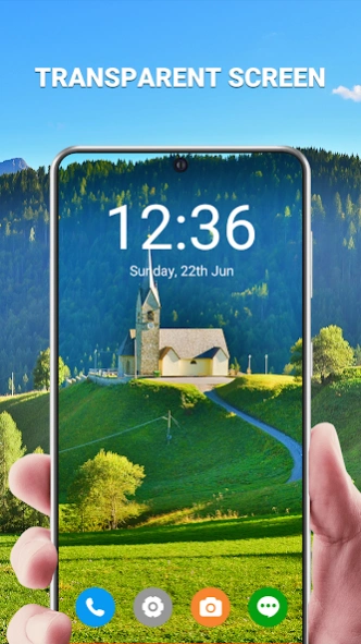 Review Screenshot - Transparent Screen – Liven Up Your Phone’s Screen!