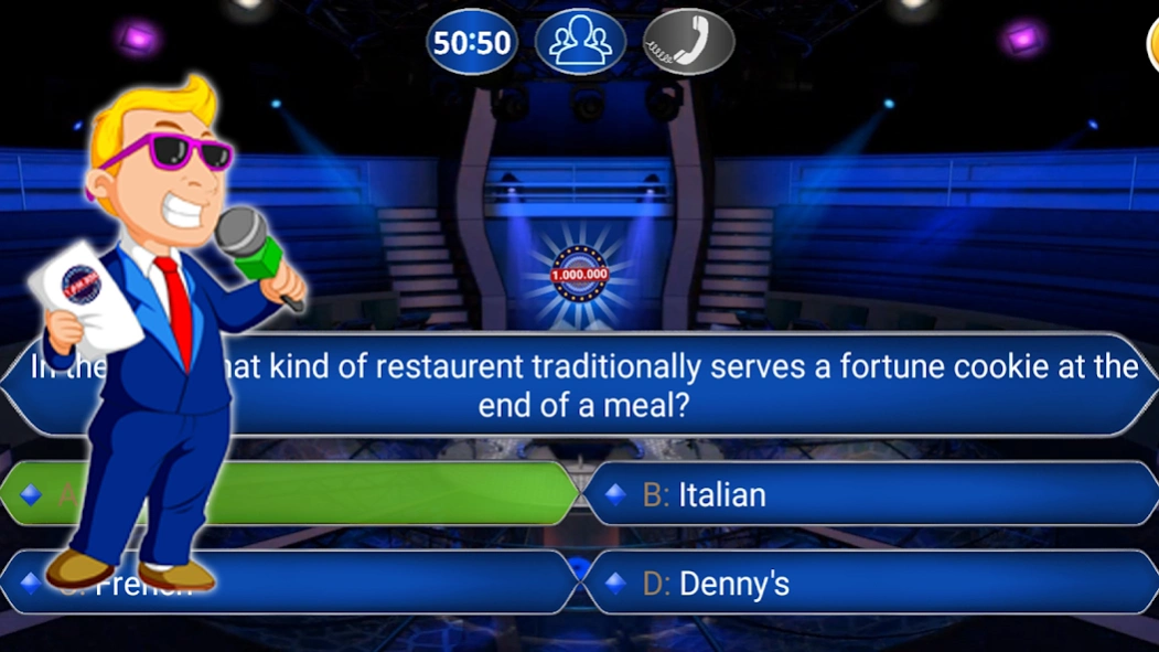 Millionaire TV Read Question 2.7.2 Screenshot