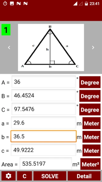 Trigonometry Calculator 7.4 Screenshot