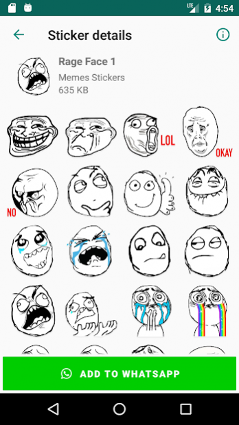 Troll Face Rage Stickers