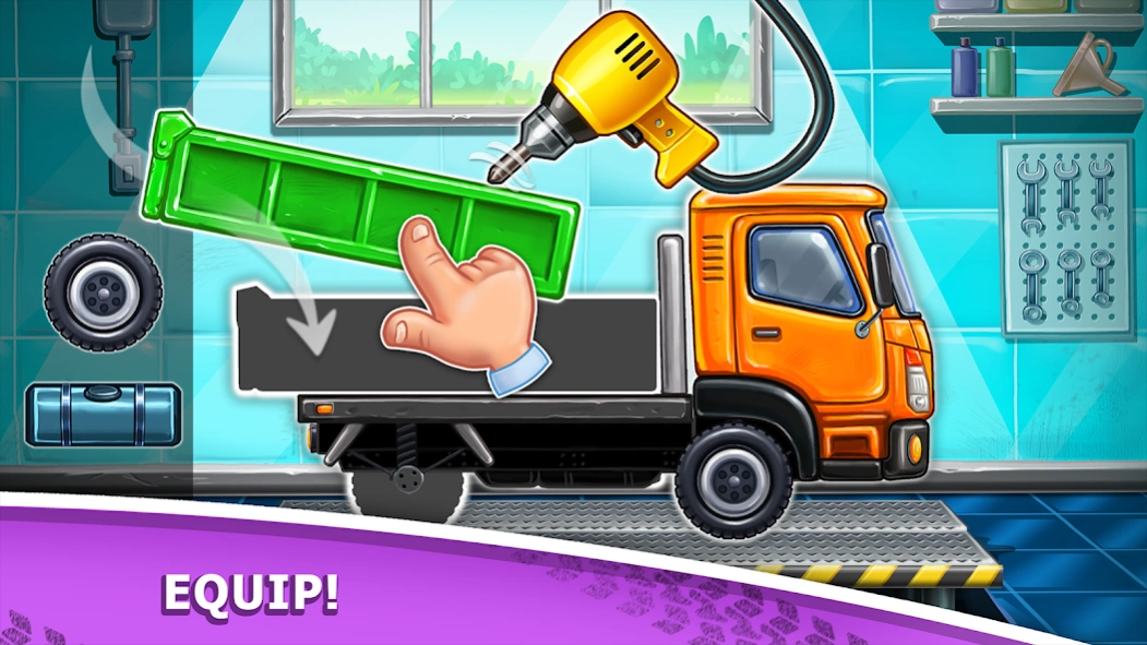 Review Screenshot - Truck Game – Build a House Using Trucks