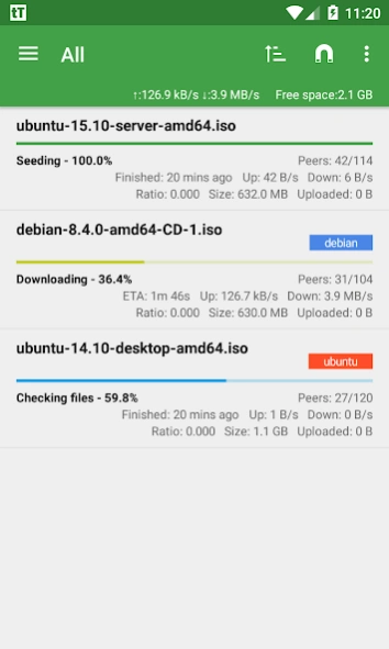 Review Screenshot - P2P Downloader – Your Ticket to Downloading Large Files