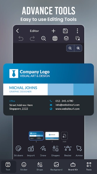 Ultimate Business Card Maker 1.4.0 Screenshot