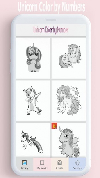 Unicorn Color By Number Pixel Art Free Download