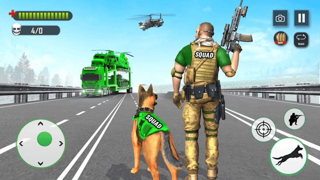 Review Screenshot - Survival Game – Kill the Terrorists with the Help of Your Army Dog
