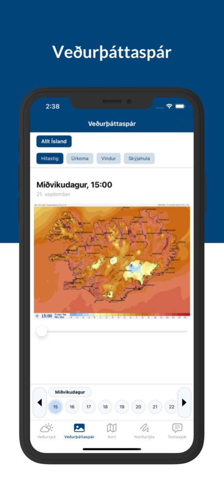 Veður - Iceland weather 3.0.6 Screenshot