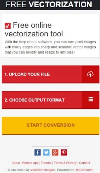 Vectorize images Screenshot