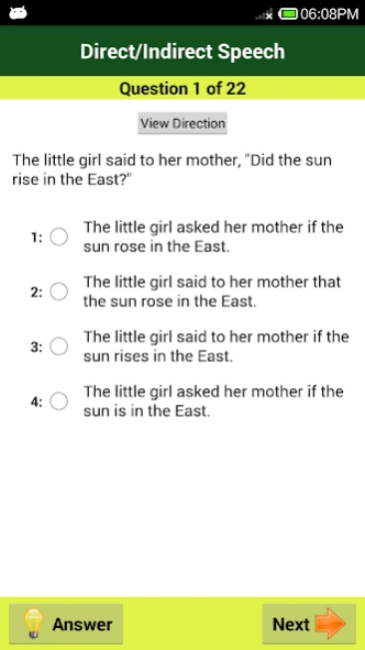 Verbal Ability Reasoning Q & A 1.7 Screenshot