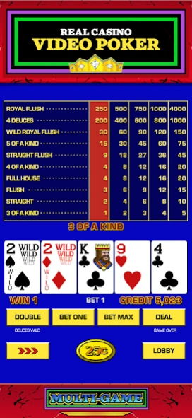 Video Poker Vegas (TM) 3.0 Screenshot