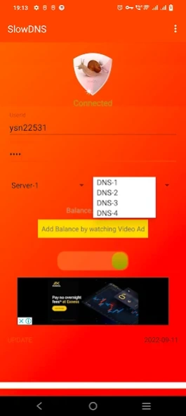 VPN Over DNS Tunnel : SlowDNS 2.6.7 Screenshot