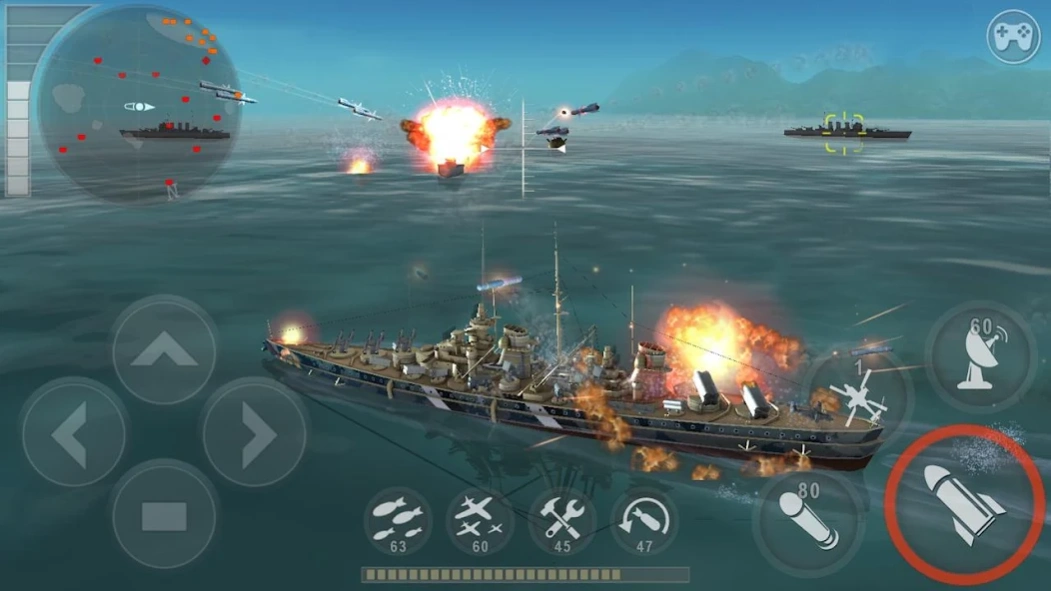 Review Screenshot - 3D War Game – Steer Your Warships to Victory