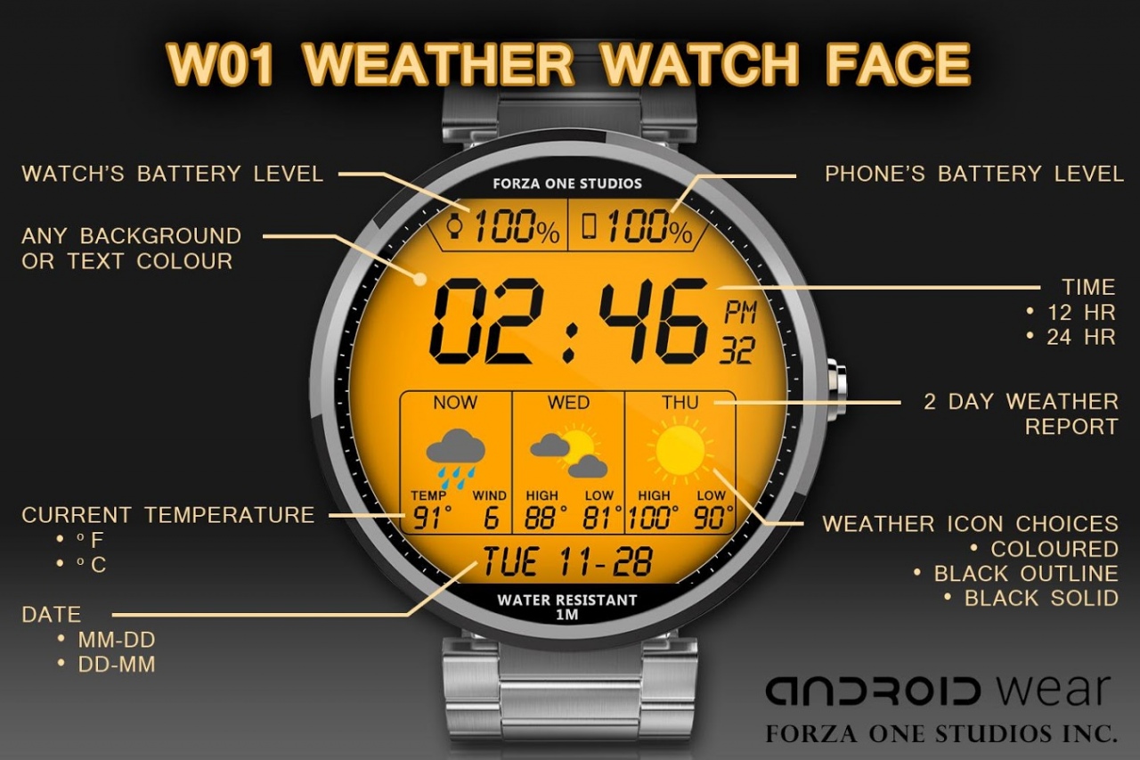 Android wear weather online