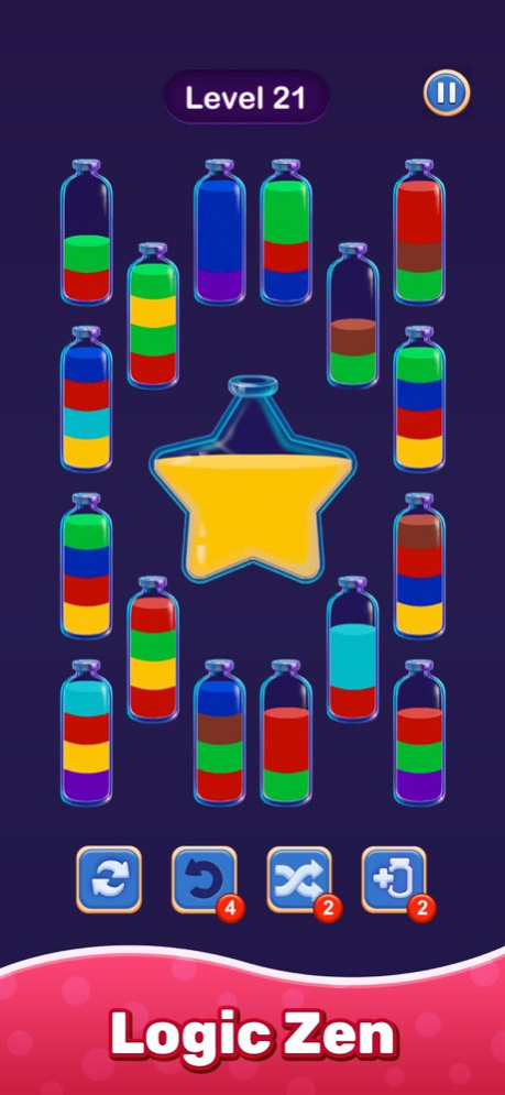 Water Sort Puzzle - Water Hue 2.4.0 Screenshot