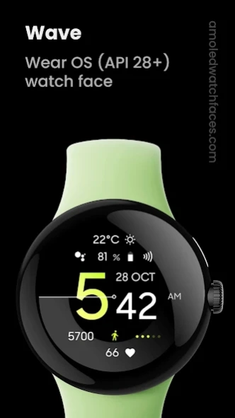 Wave Wear OS Watch face Free Download