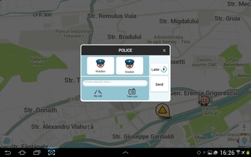 Waze - police reporting
