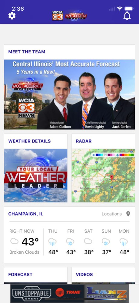 WCIA 3 Weather 6.2.512 Screenshot