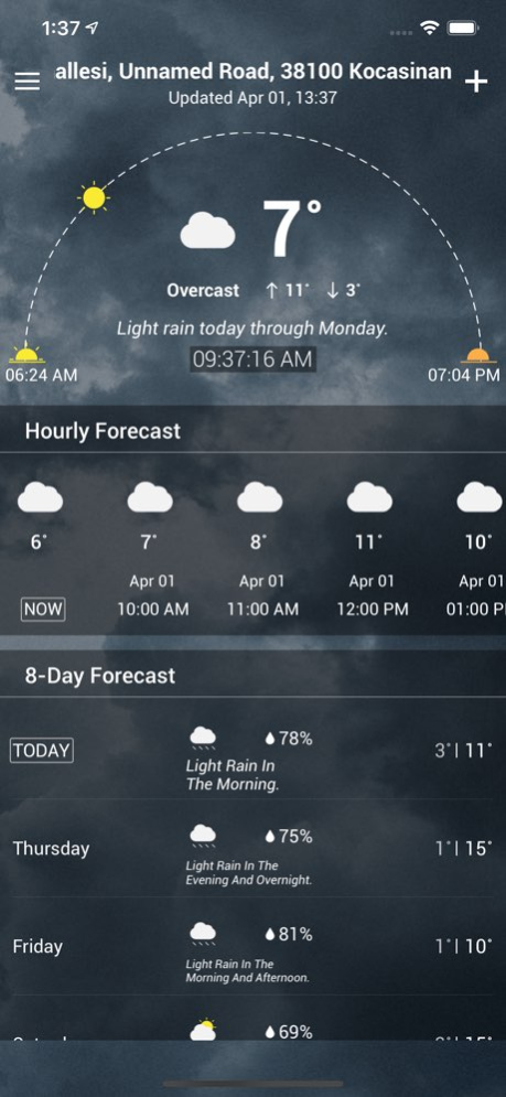 Weather app - Weather forecast 1.3 Screenshot