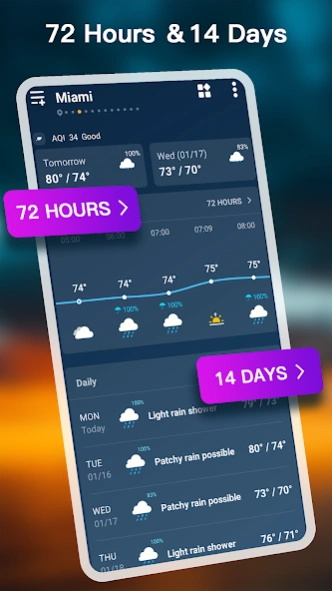 Weather - Accurate Weather App 1.7.1 Screenshot