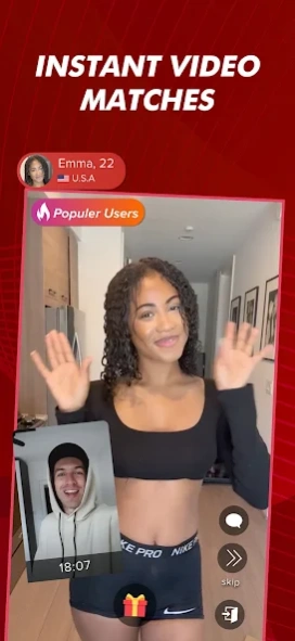 Review Screenshot - An Instant Match & Video Chat App