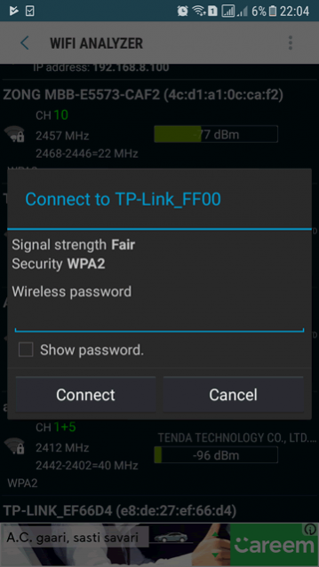 WiFi connecter
