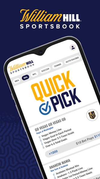 William Hill Nevada Sportsbook 10.4.7 Screenshot