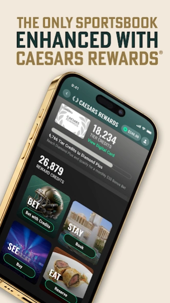 Caesars Sportsbook & Casino 10.4.12 Screenshot