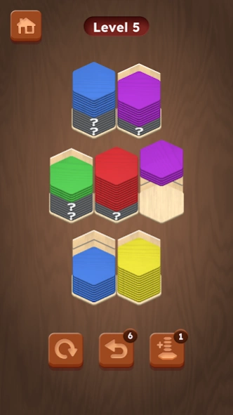 Wood Hexa Sort - Color Match 1.1.0 Screenshot