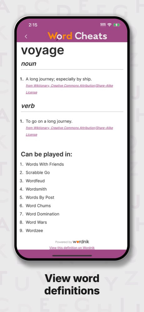 Word Cheats - Solver & Tools 1.1.0 Screenshot