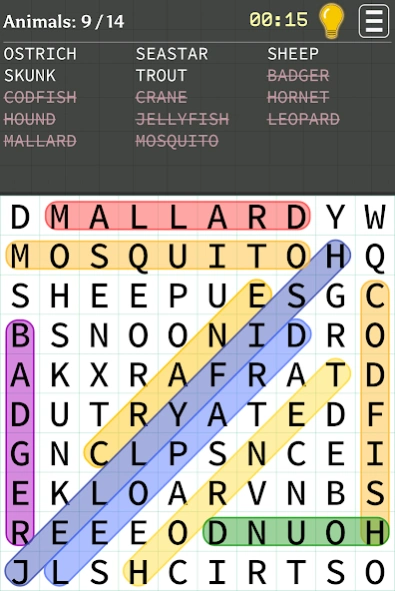 Review Screenshot - Word Game – Can You Find all the Hidden Words?