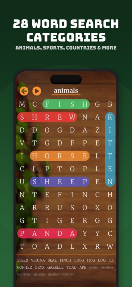 Word Search - Infinite puzzles 5.0 Screenshot