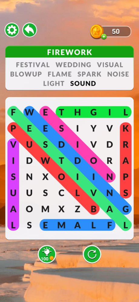 Word Search Puzzle - Scenery 1.0.7 Screenshot