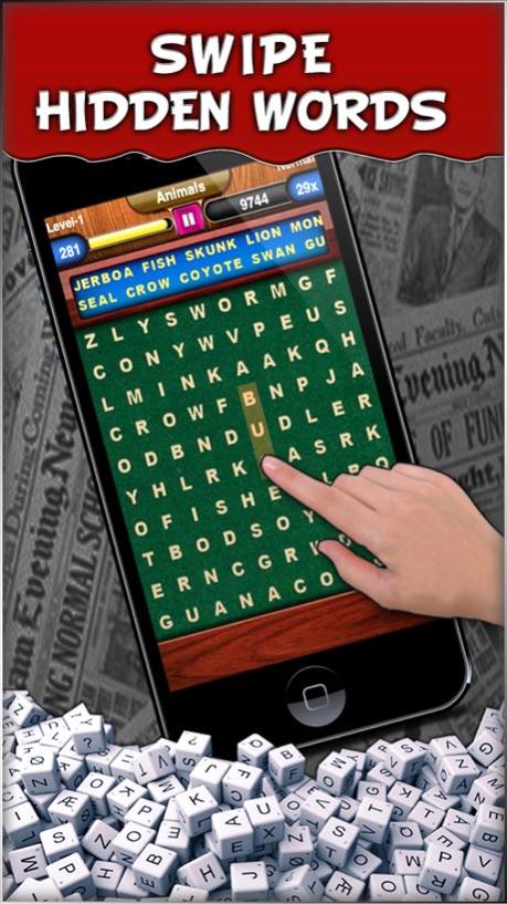 Word Swipe Free : Word Search 1.0.4 Screenshot