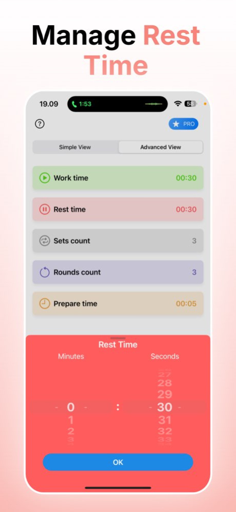 Interval Exercise Timer ™ 1.1.0 Screenshot