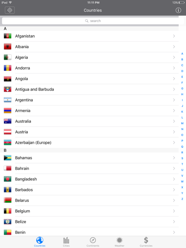 World Countries Pro 3.0 Screenshot
