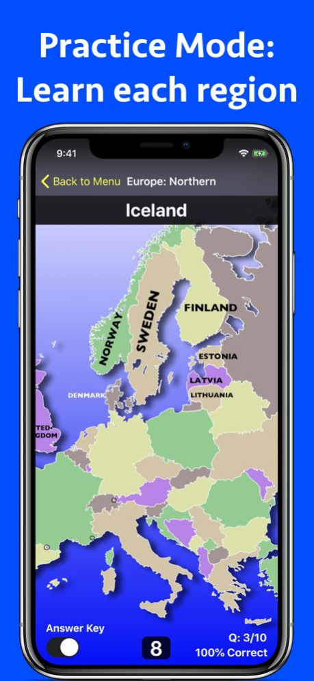 World Map Challenge! Edu Ed. 2.8 Screenshot