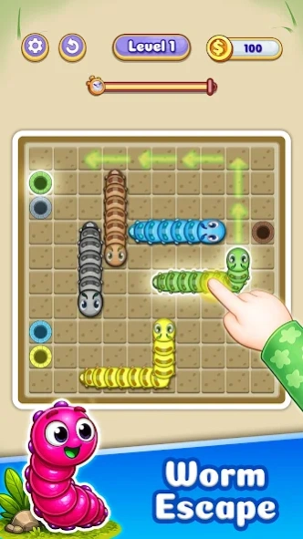 Worm Maze: Escape Puzzle 1.12 Screenshot