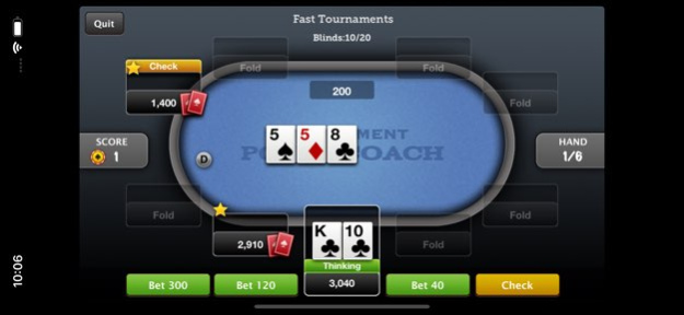 Tournament Poker Coach 2.10 Screenshot